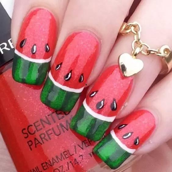 美甲吃瓜视频素材大全,指尖上的潮流盛宴